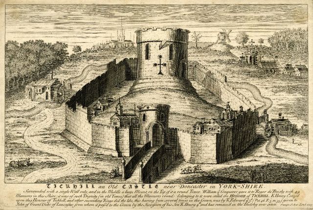 Artists impression of Tickhill Castle